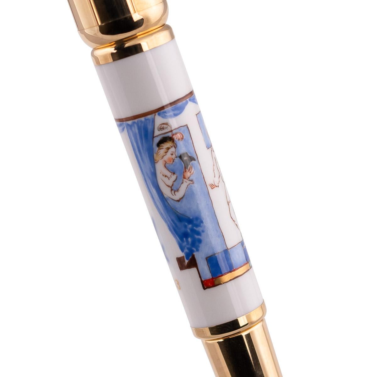 Montblanc 5/10 Limited Edition Max Reinhardt Sapphire Fountain Pen, 2003 For Sale 3