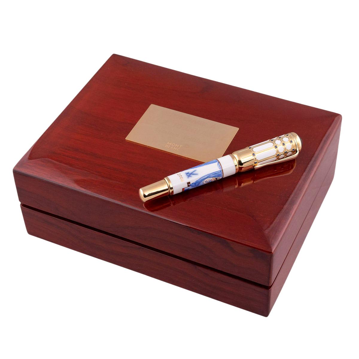 Montblanc 5/10 Limited Edition Max Reinhardt Sapphire Fountain Pen, 2003 For Sale
