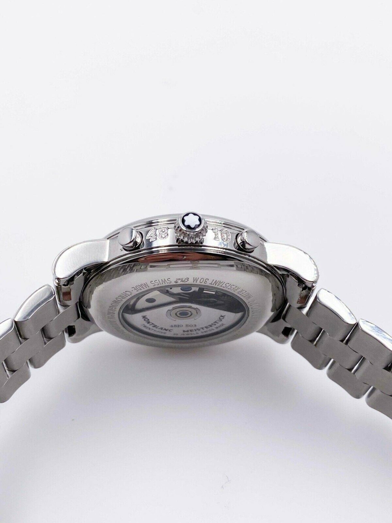 Montblanc 7067 Meisterstruck Star GMT Extra Large Chronograph Stainless Box  at 1stDibs