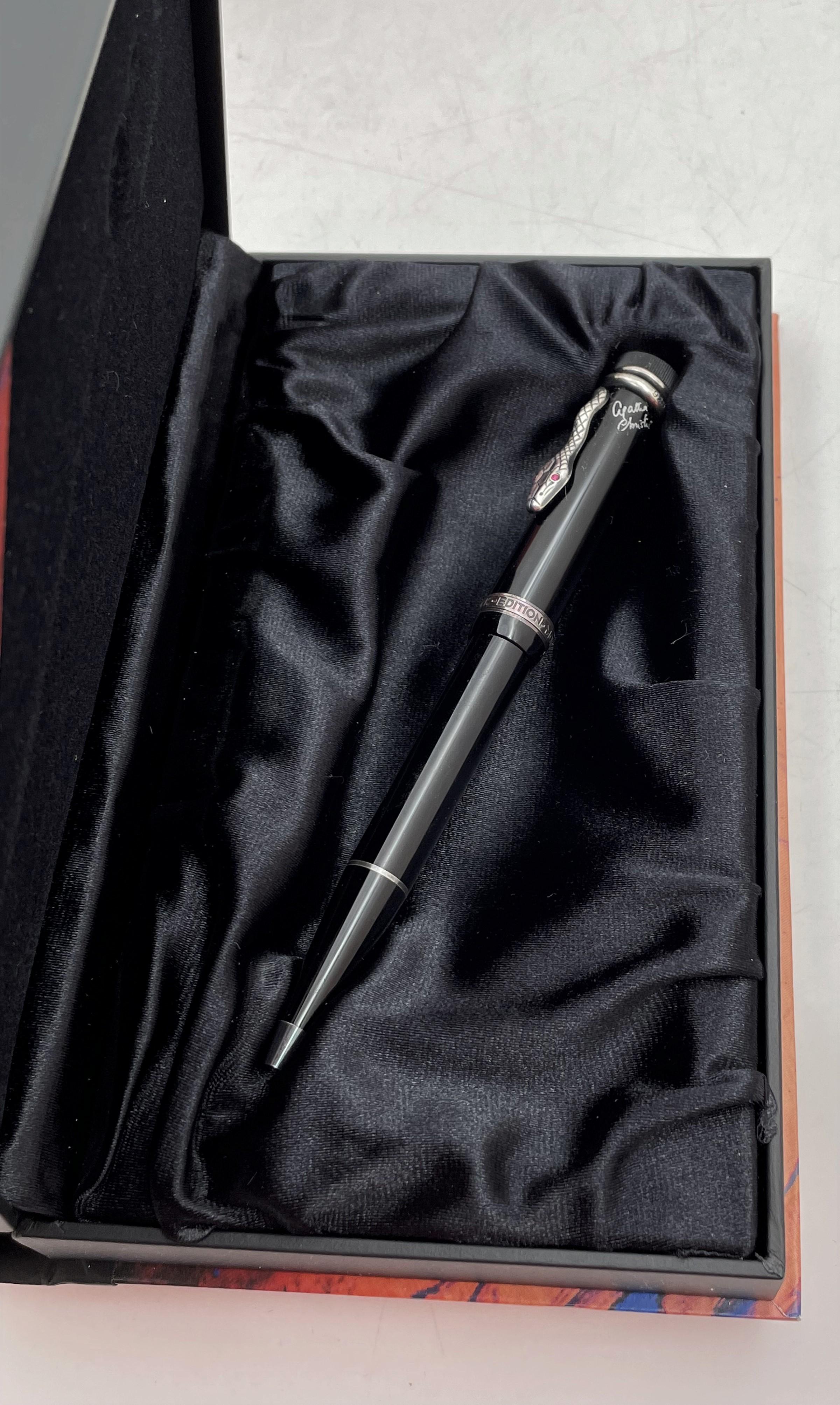 Montblanc Agatha Christie Limited Edition Ballpoint Pen For Sale at 1stDibs