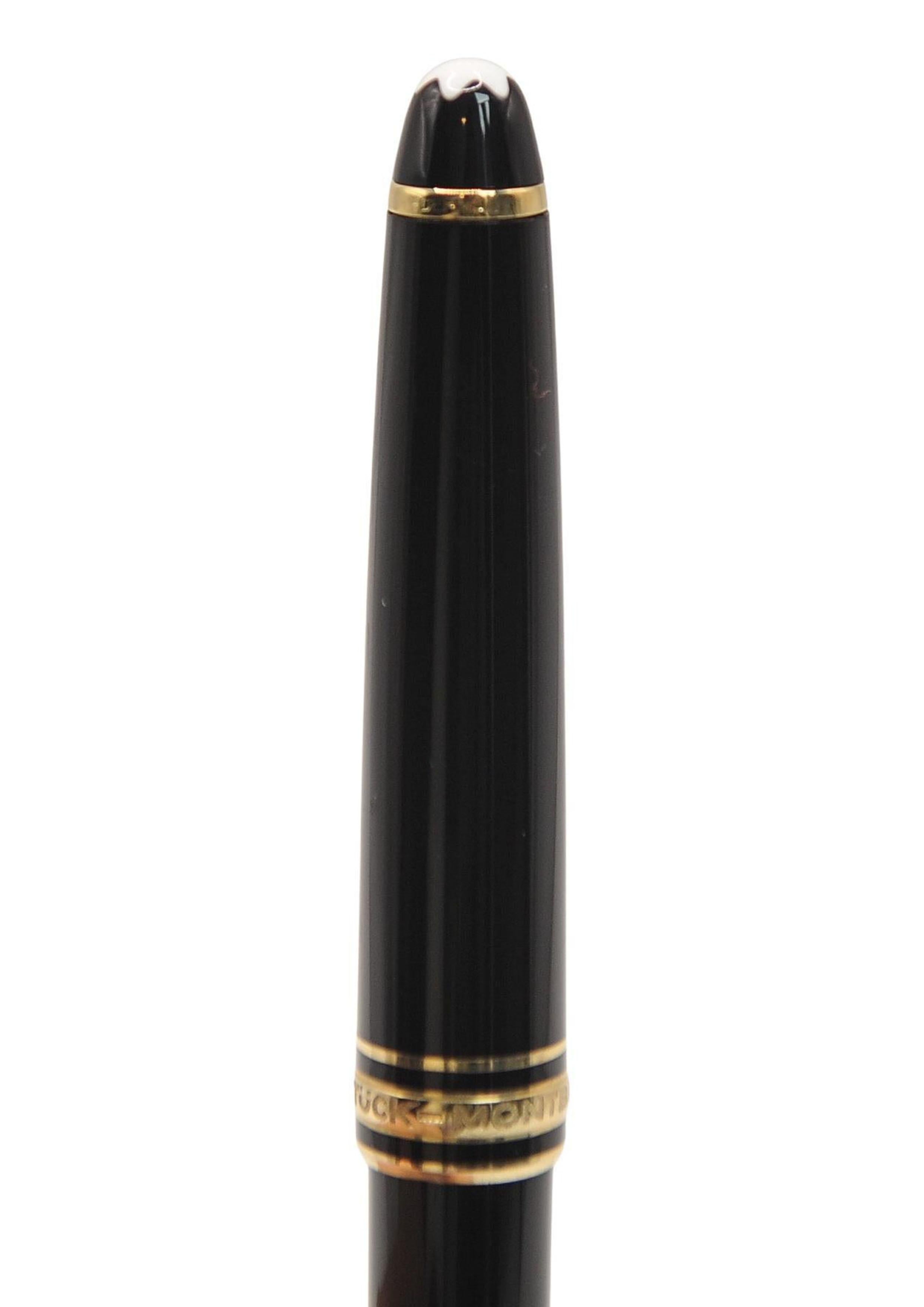 Montblanc Authentic 14ct Gold Black Resin Rollerball und Füllfederhalter Boxed Set im Angebot 10