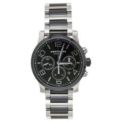 Montblanc Black Ceramic Stainless Steel Timewalker 103094 Men's Wristwatch 43 mm