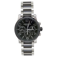 Montblanc Montre-bracelet pour homme Timewalker 103094 en acier inoxydable et céramique noire 43 mm