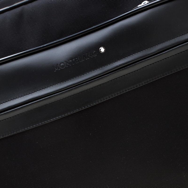 Women's Montblanc Black Fabric and Leather Nightflight On Board Trolley