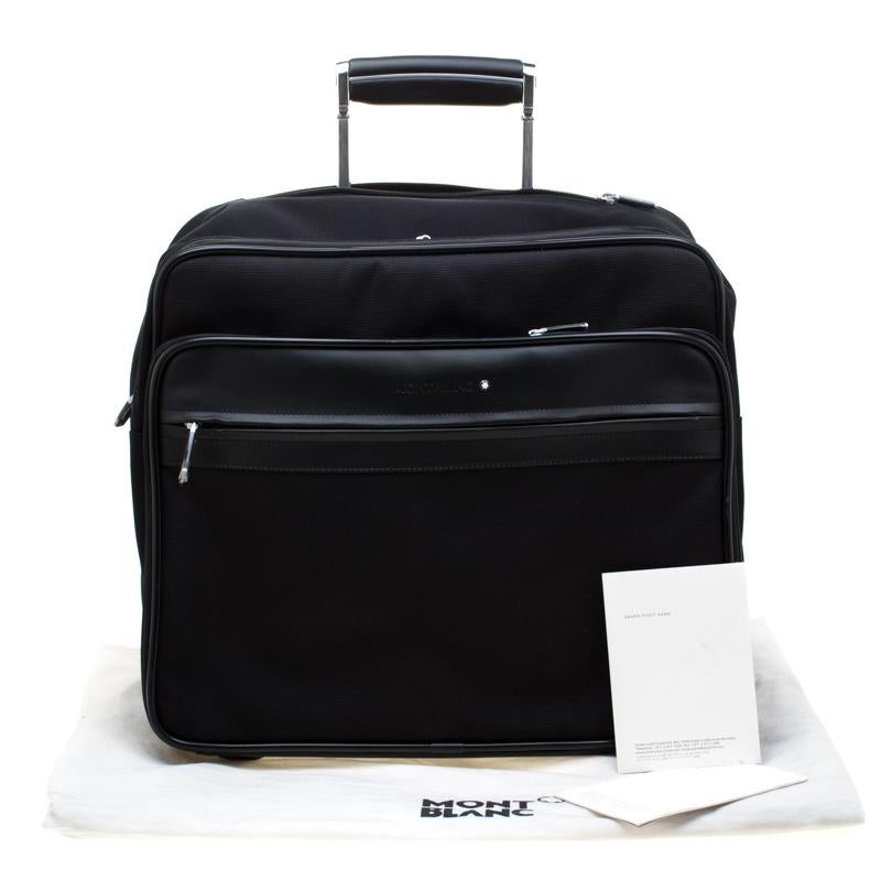 Montblanc Black Fabric and Leather Nightflight On Board Trolley 2