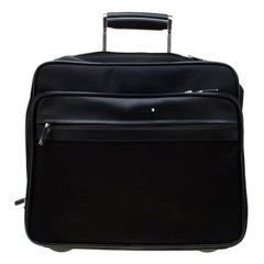 Montblanc Black Fabric and Leather Nightflight On Board Trolley