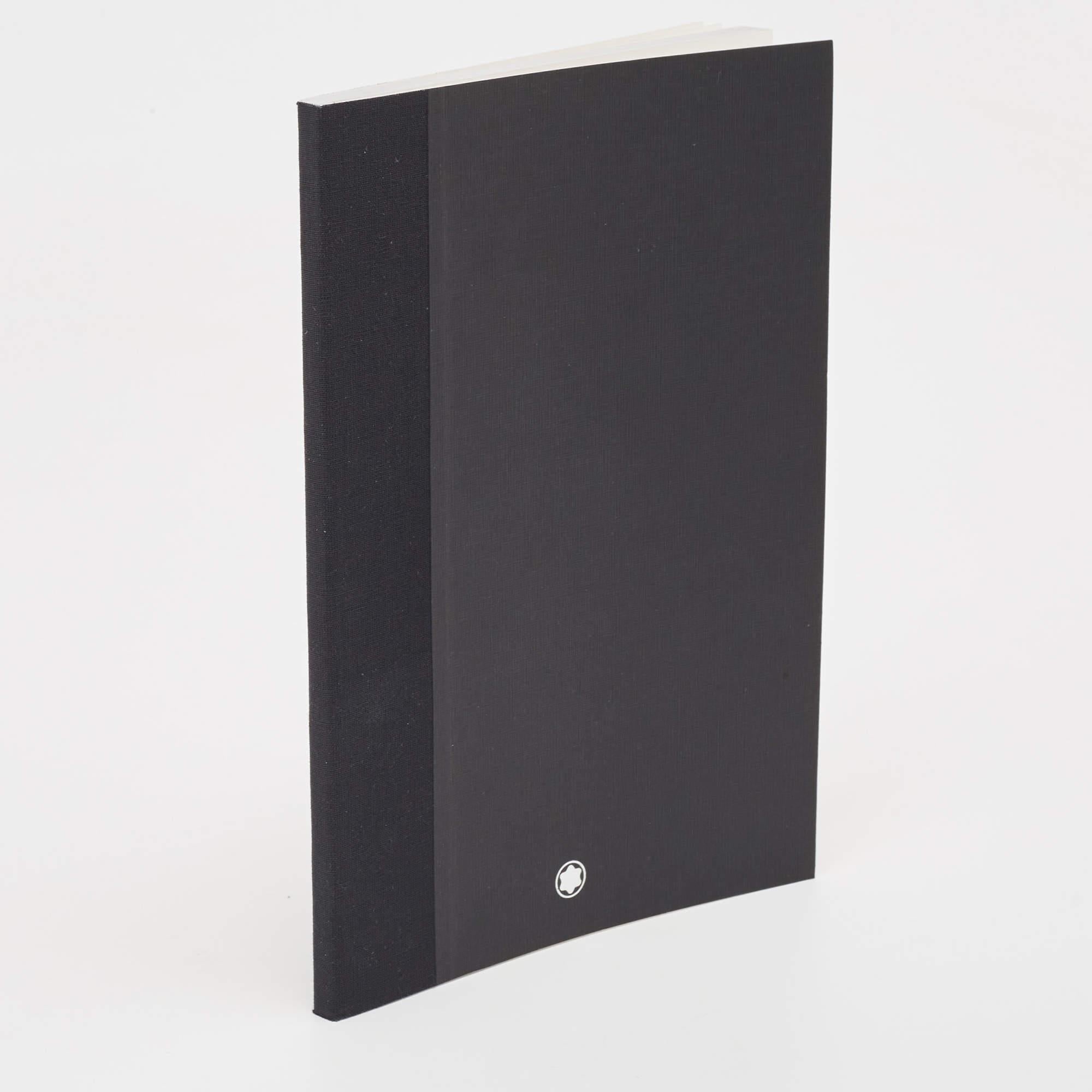Montblanc Black Fine Stationery Notebook In Excellent Condition For Sale In Dubai, Al Qouz 2