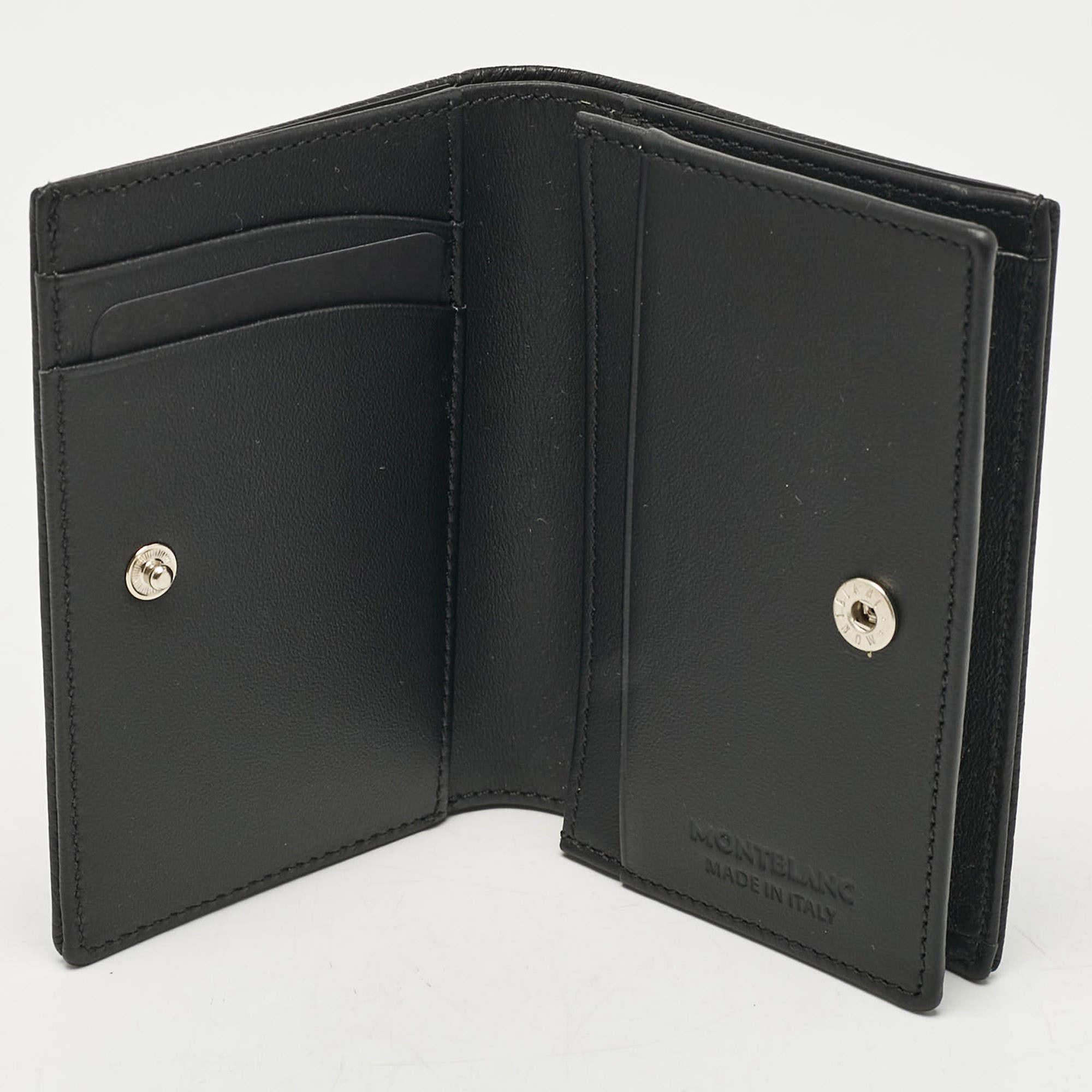 Montblanc 4810 Westside Kartenetui aus schwarzem Leder (Schwarz)
