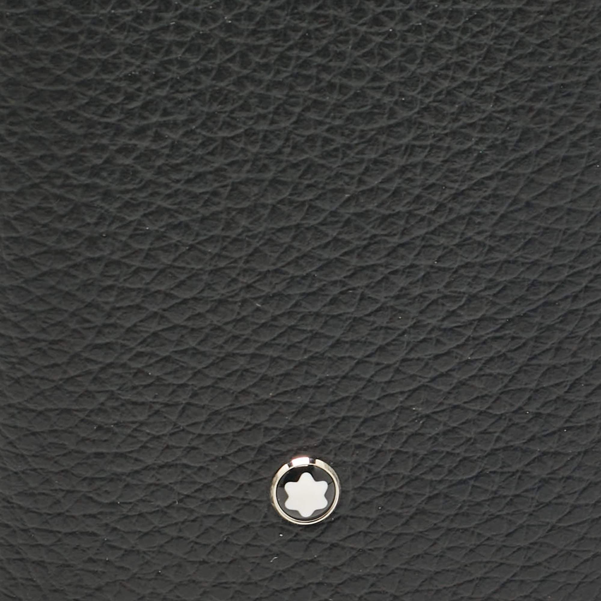 Montblanc 4810 Westside Kartenetui aus schwarzem Leder 1
