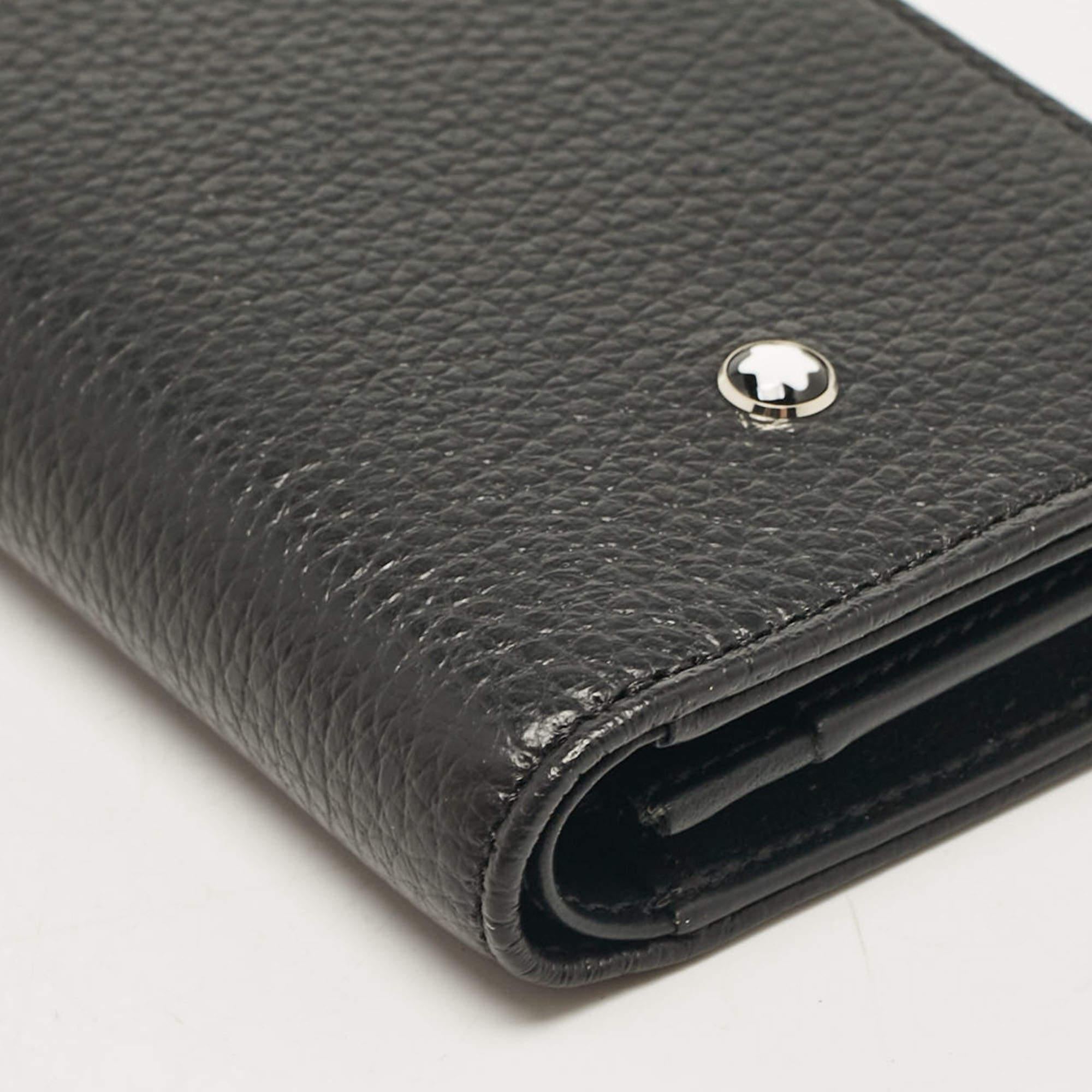 Montblanc 4810 Westside Kartenetui aus schwarzem Leder 4