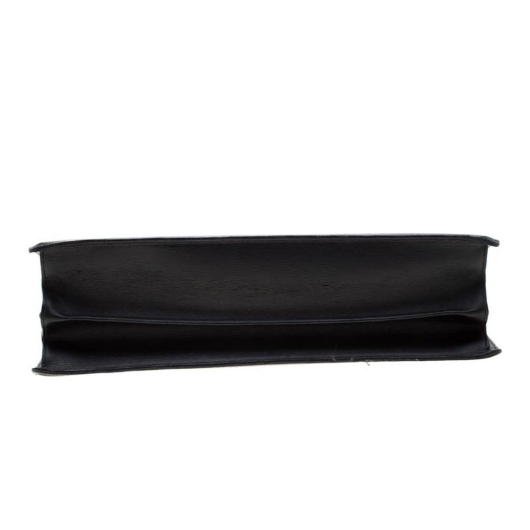 Montblanc Black Leather 4810 Westside Single Gusset Briefcase For Sale ...