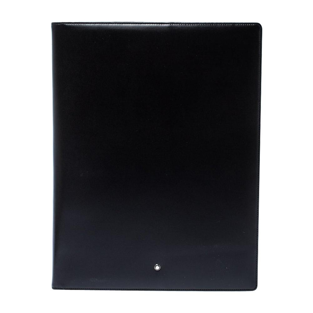 Montblanc Black Leather Conference Folder