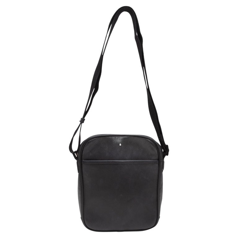 Montblanc Black Leather Crossbody Bag For Sale at 1stDibs