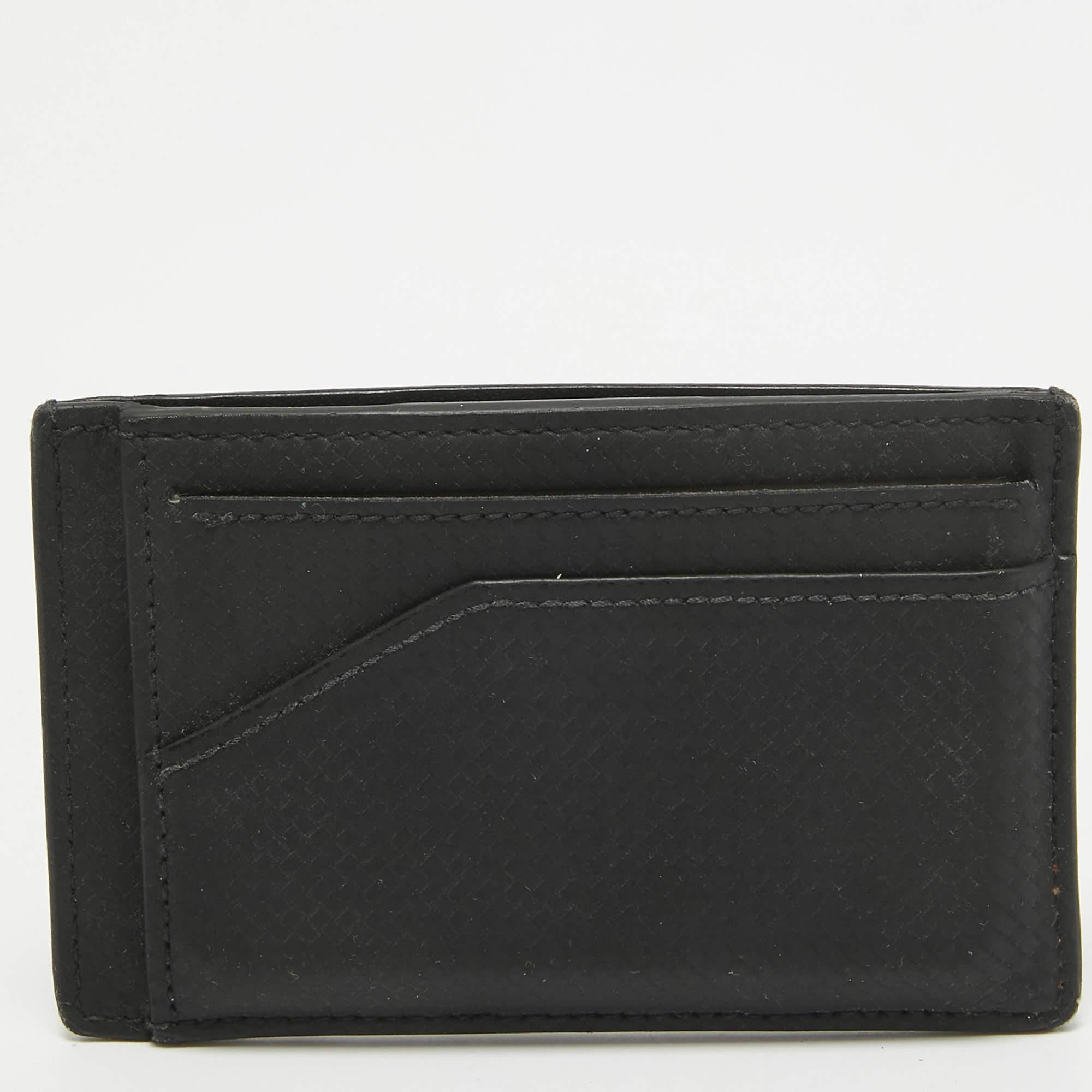 Men's Montblanc Black Leather Extreme 2.0 Card Holder For Sale