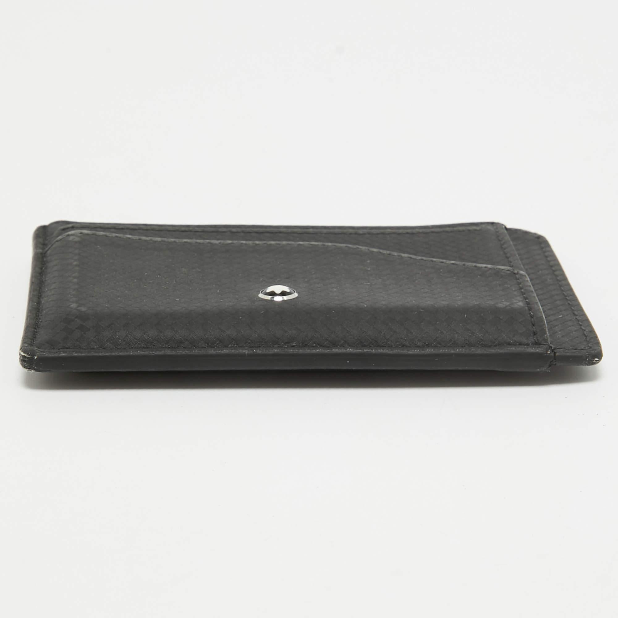 Montblanc Black Leather Extreme 2.0 Card Holder For Sale 2