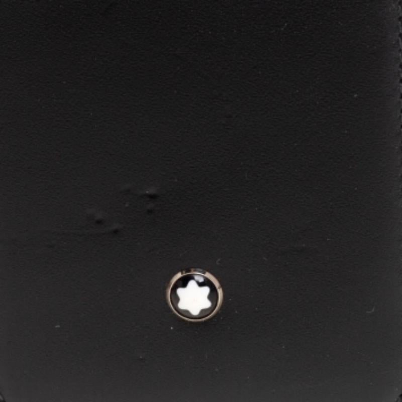 Montblanc Housse pour iPhone 5s en cuir noir État moyen - En vente à Dubai, Al Qouz 2