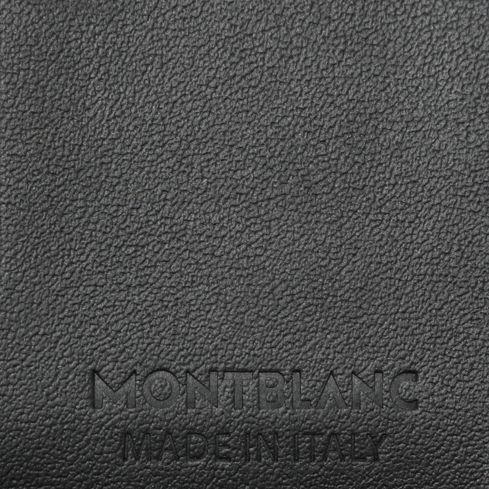 Montblanc Black Leather Meisterstuck Bifold Wallet For Sale 2