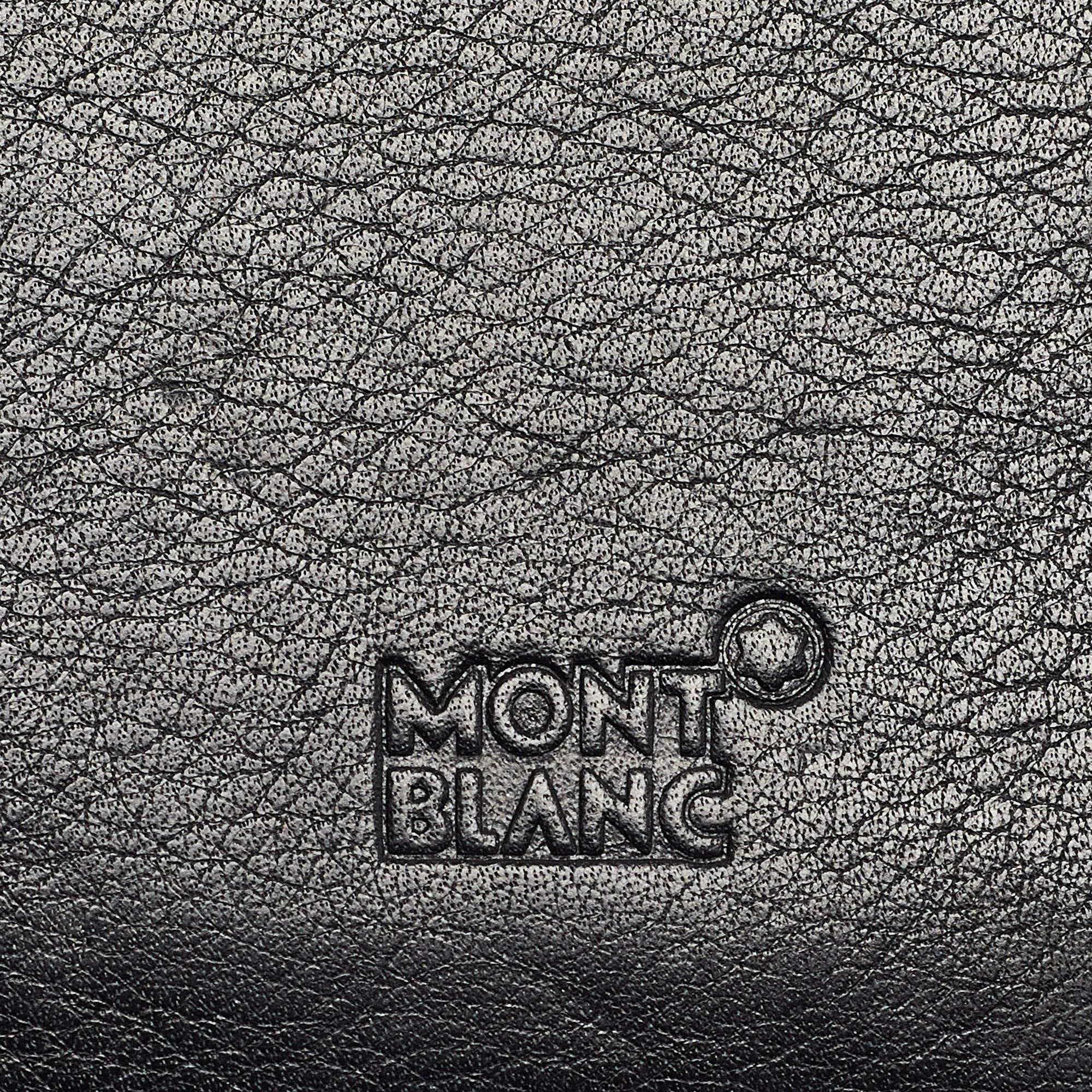 Montblanc Black Leather Meisterstuck Bifold Wallet For Sale 3
