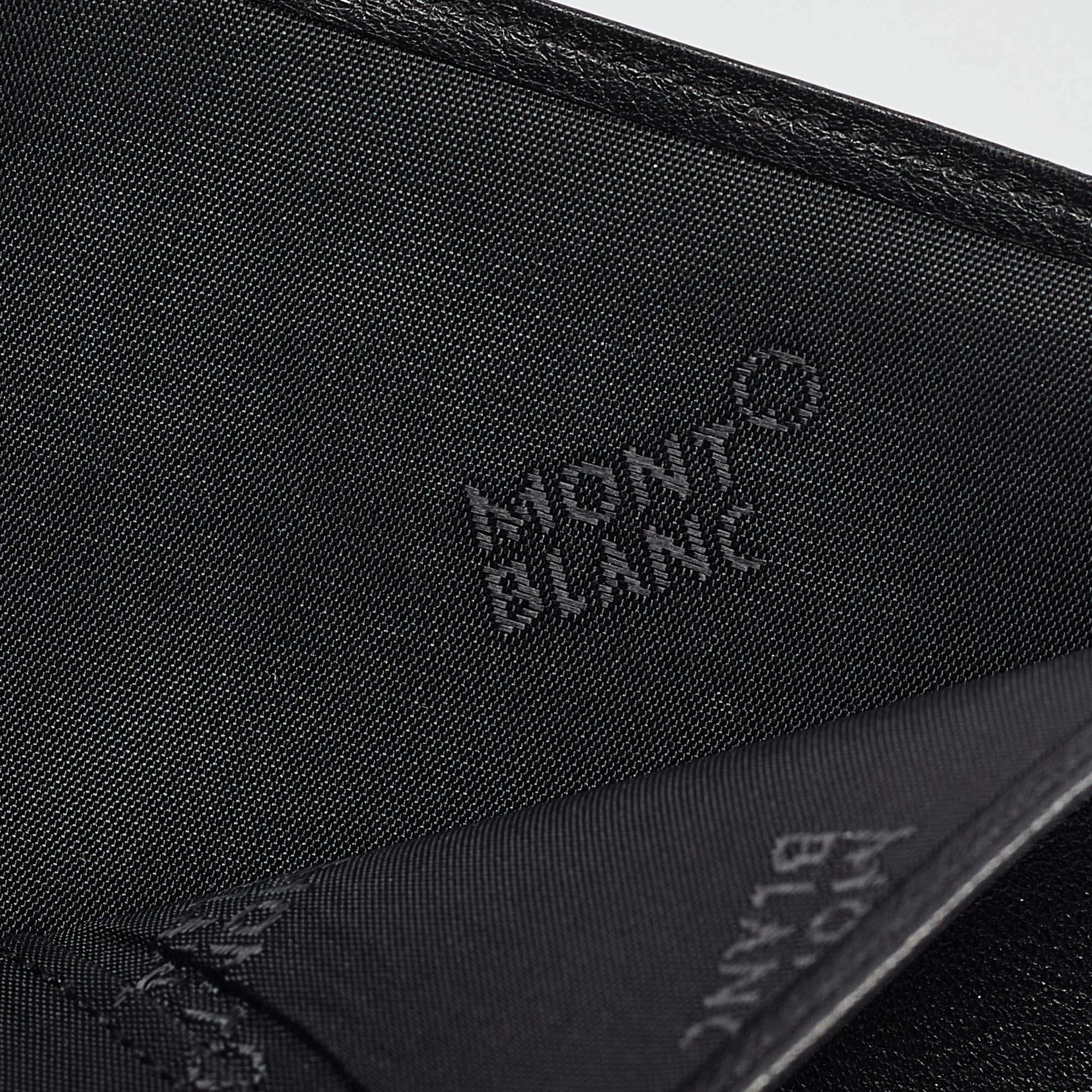 Montblanc Black Leather Meisterstuck Bifold Wallet For Sale 4