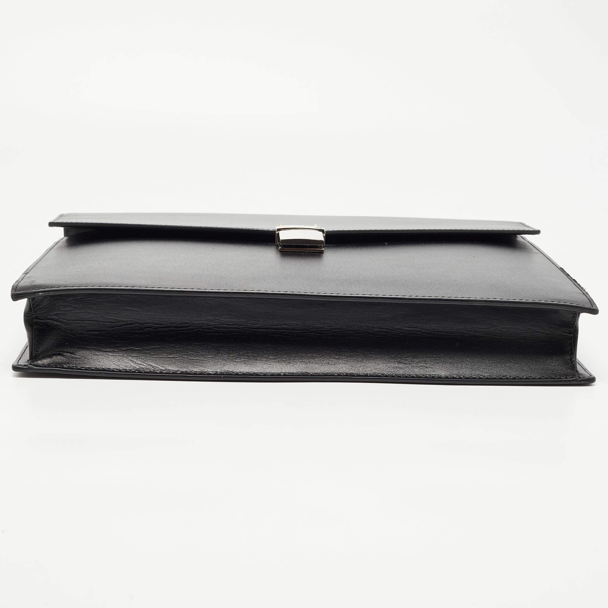 Montblanc Black Leather Meisterstuck Briefcase 1