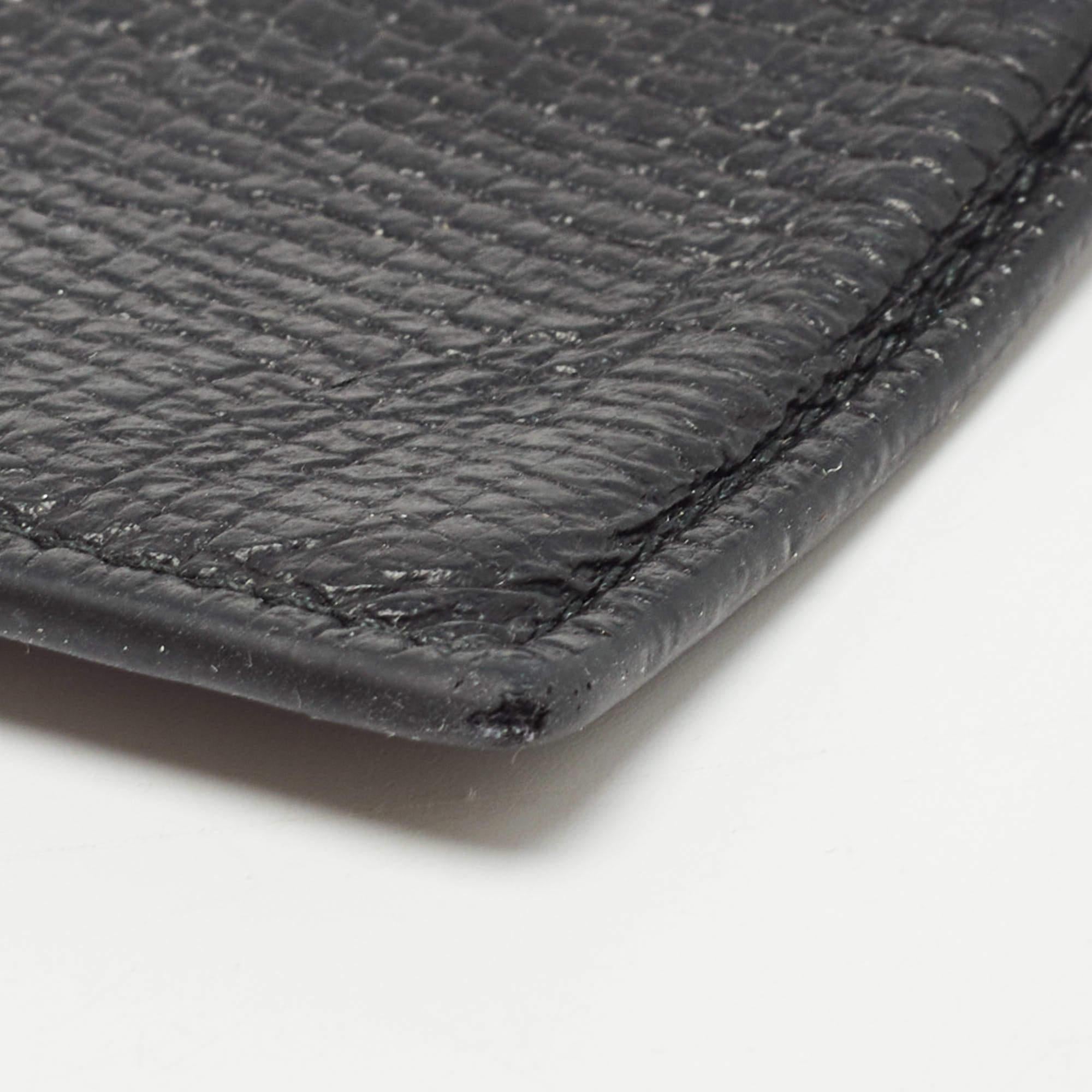 Montblanc Black Leather Meisterstuck Card Holder For Sale 4