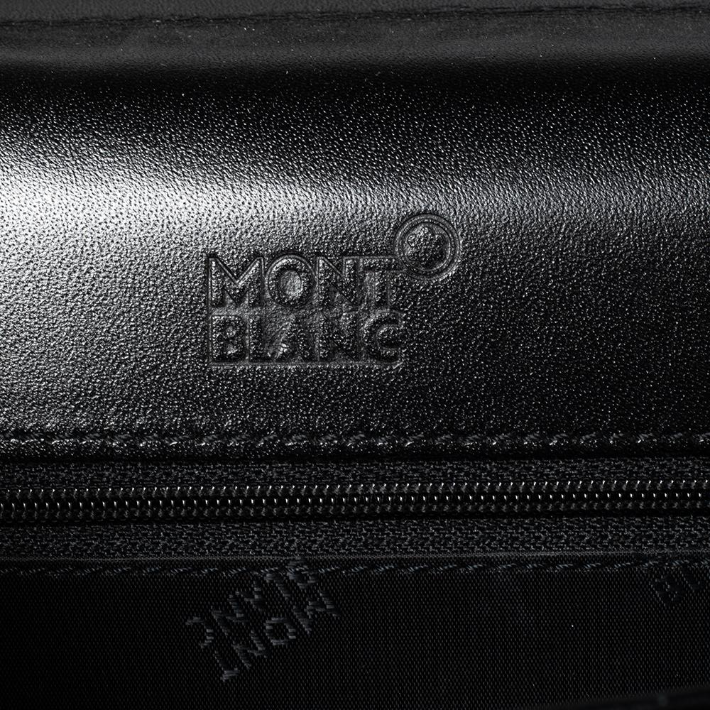 Montblanc Black Leather Meisterstuck Double Gusset Briefcase 1