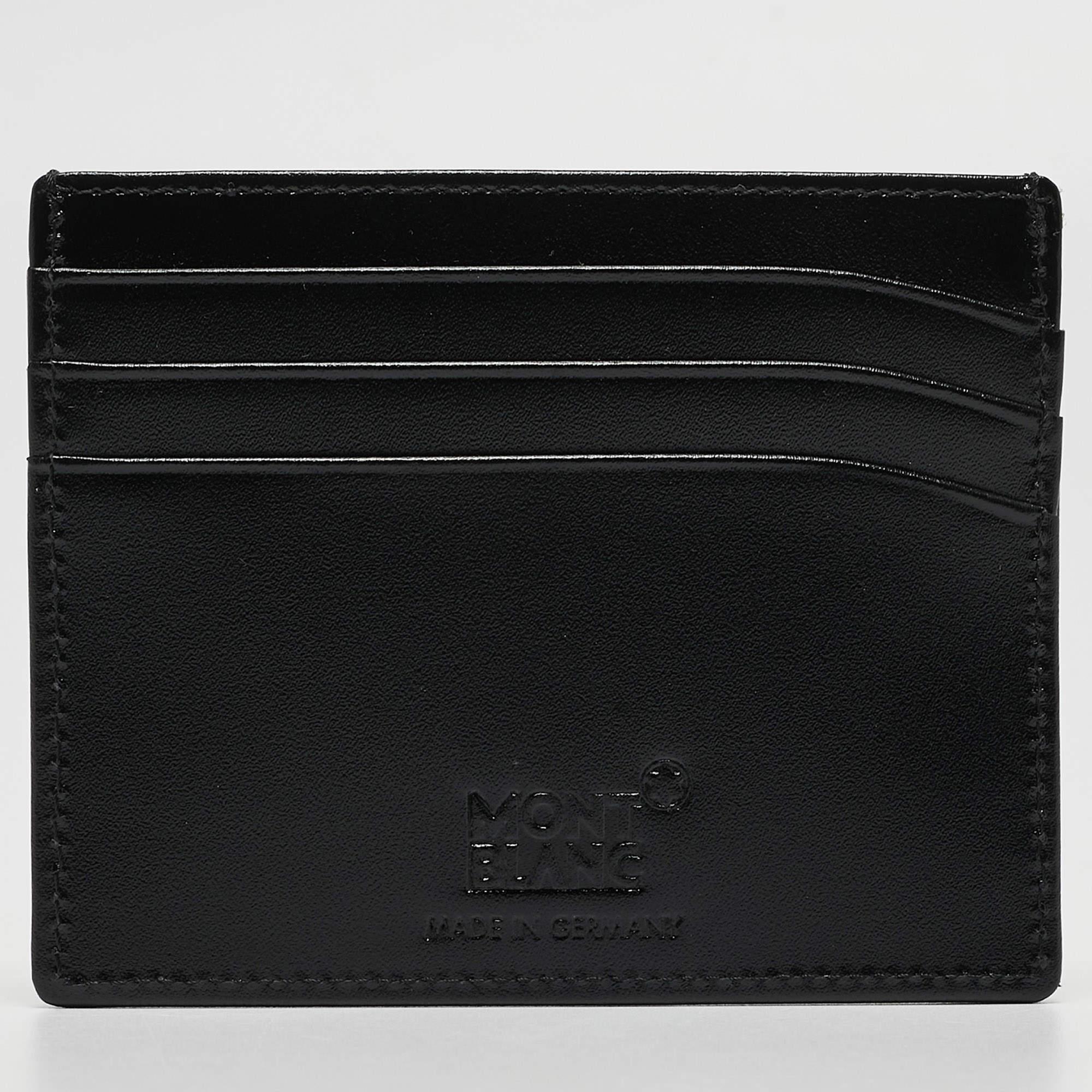 Montblanc Black Leather Meisterstuck Pocket Holder 6CC 4