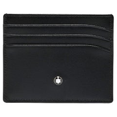 Montblanc Meisterstuck-Taschenhalter aus schwarzem Leder 6CC