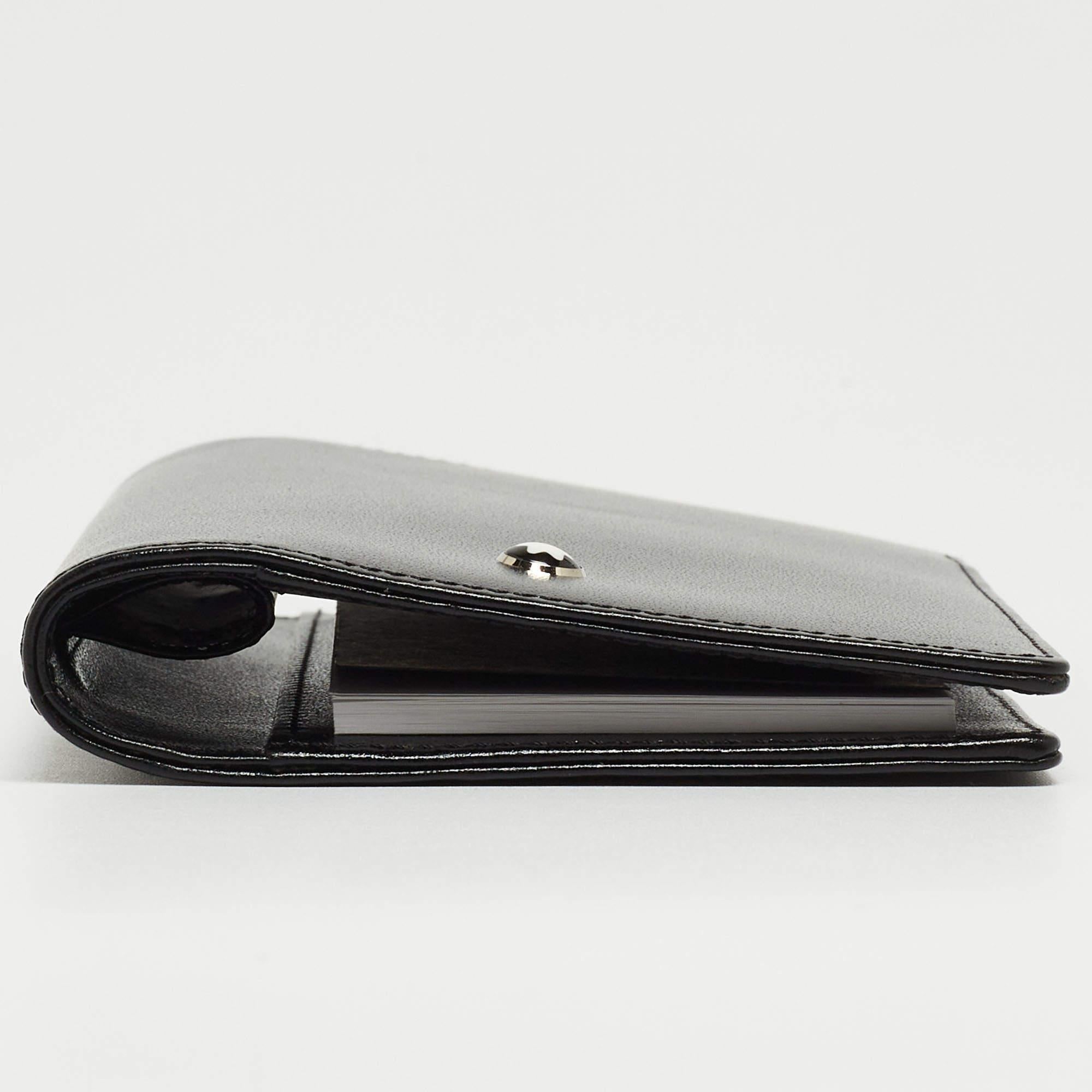 Montblanc Black Leather Meisterstück Pocket Notebook 6