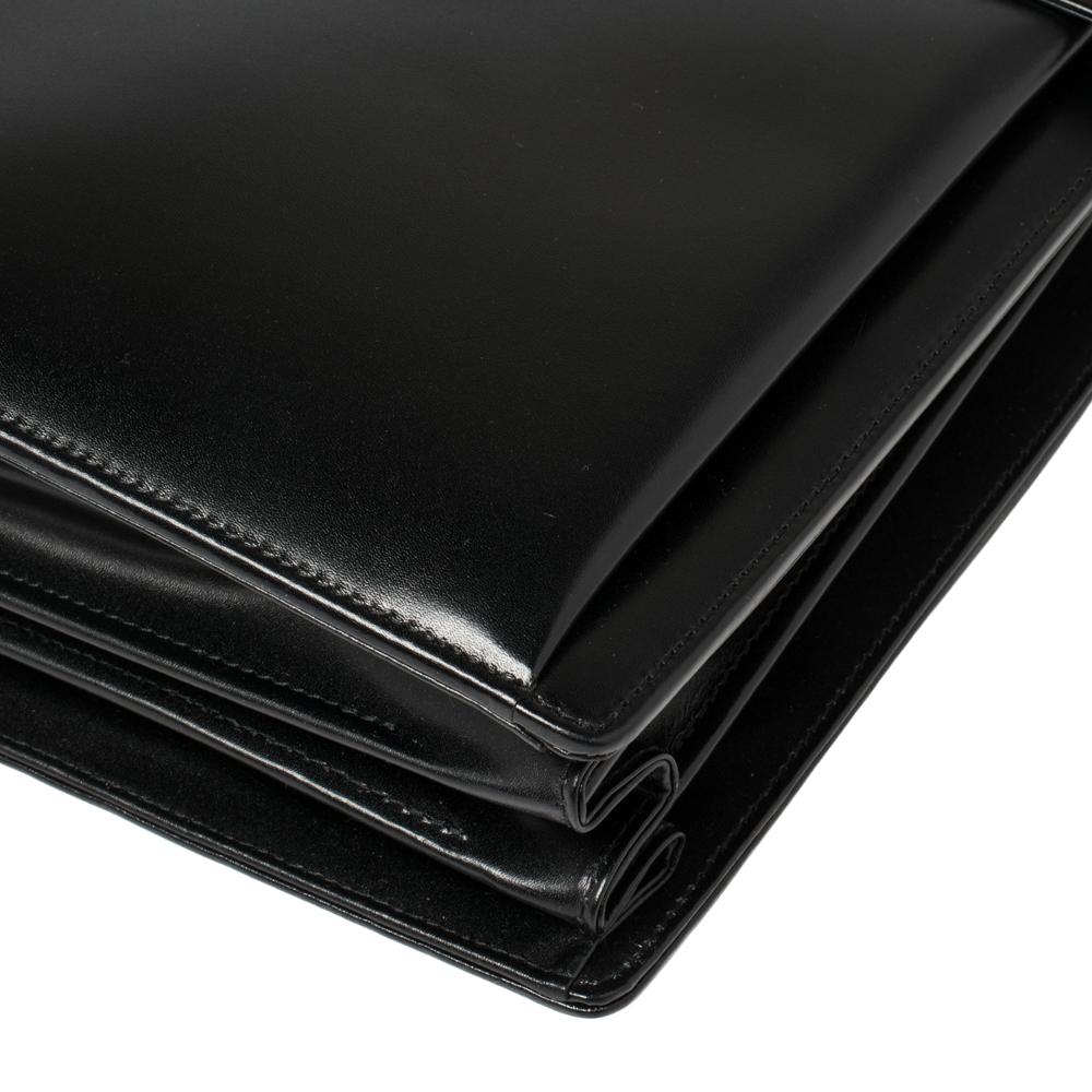 Montblanc Black Leather Meisterstuck Triple Gusset Briefcase 4