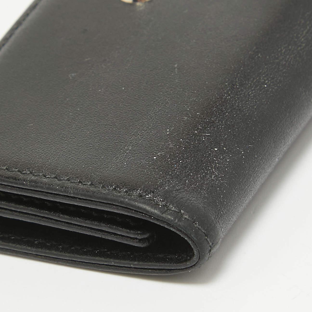 Montblanc Black Leather Meisterstück 6 Key Case For Sale 4