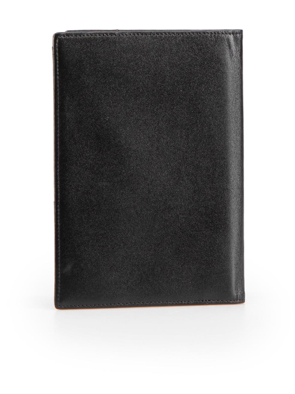 Montblanc Black Leather Passport Cover In Excellent Condition For Sale In London, GB