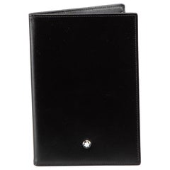 Montblanc Schwarzer Reisepassbezug aus Leder