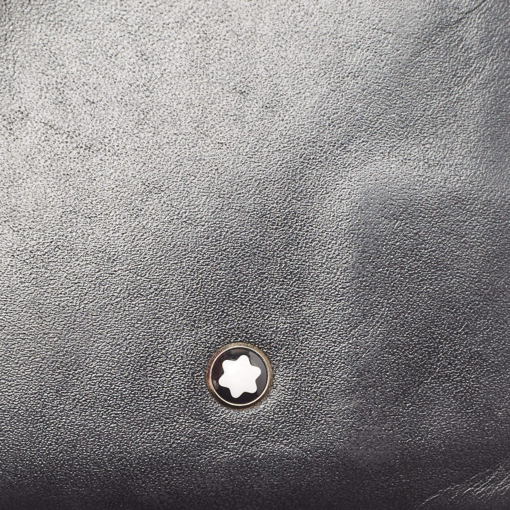Montblanc Black Leather Urban Spirit Card Holder For Sale 2