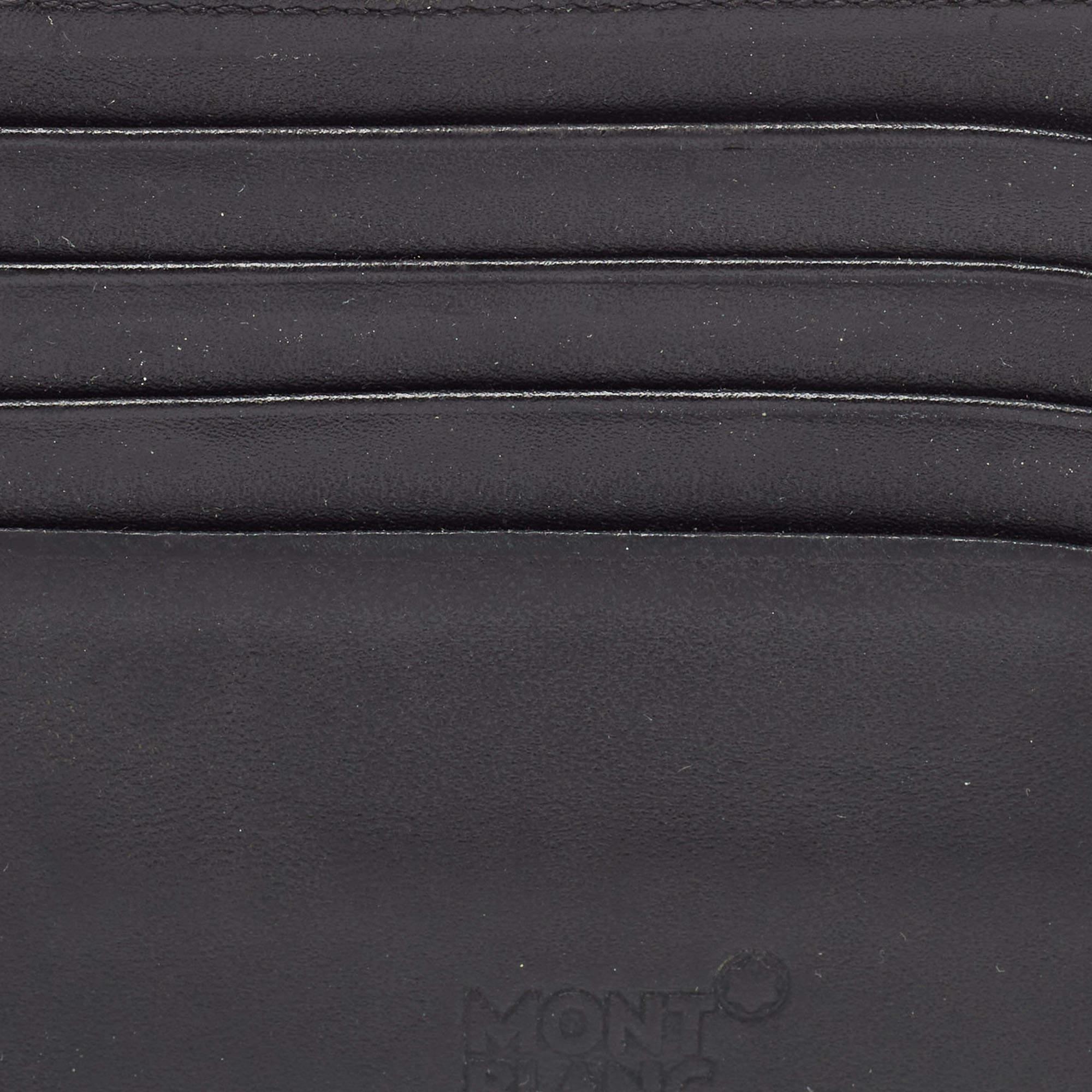 Montblanc Black Leather Urban Spirit Card Holder For Sale 3