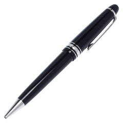 Montblanc Black Meisterstuck Resin Silver Tone Ballpoint Pen