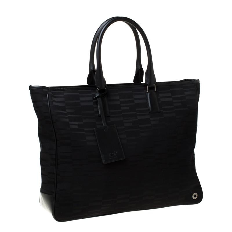 Montblanc Black Mystery Canvas Westside Tote 2