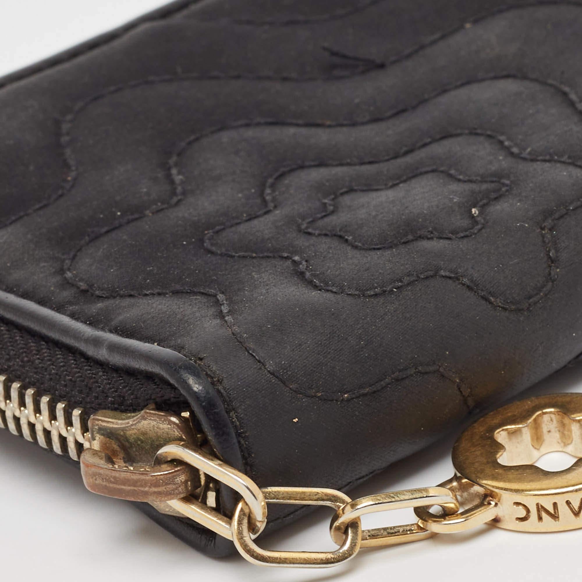 Montblanc Black Nylon Starisma Zip Purse For Sale 5