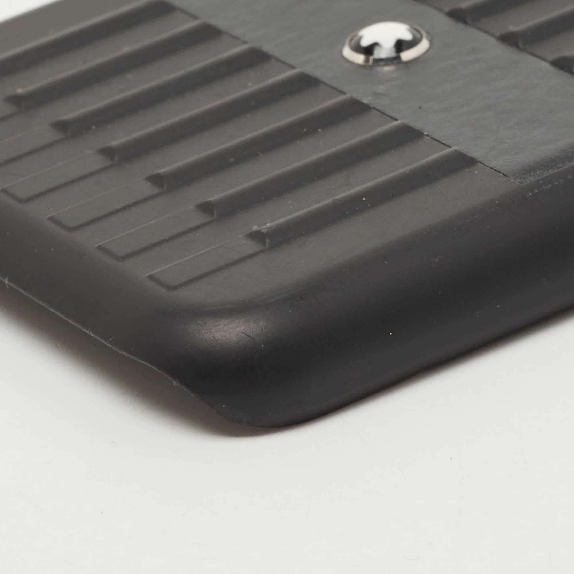 Montblanc Black Sartorial Hard Shell Leather Phone Case IPhone X For Sale 3