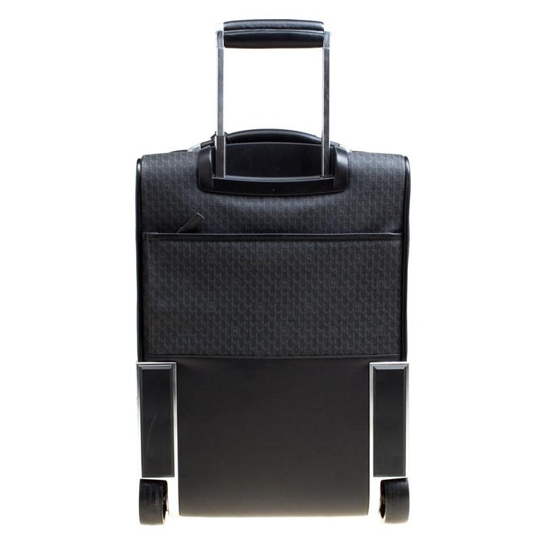 Montblanc Black Signature Coated Canvas Nightflight On board Luggage