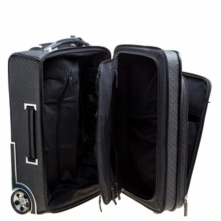 Montblanc Black Signature Coated Canvas Nightflight On board Luggage