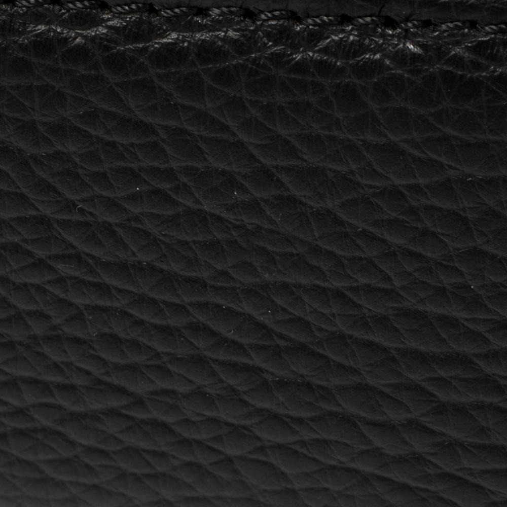 Montblanc Black Soft Grain Leather Meisterstuck Slim Tote 3