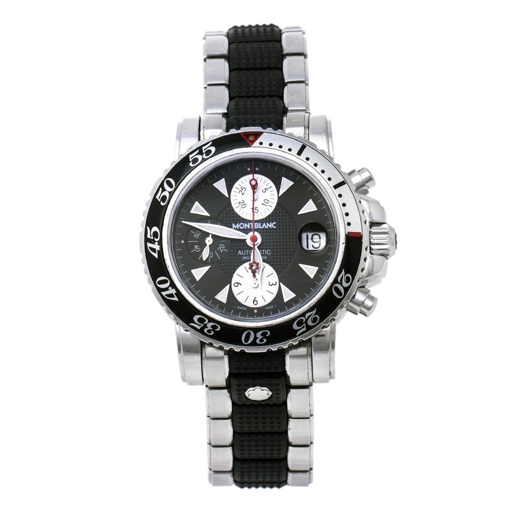 Montblanc Black Sport XXL 102359 Automatic Chronograph Men’s Wristwatch 41.50 mm