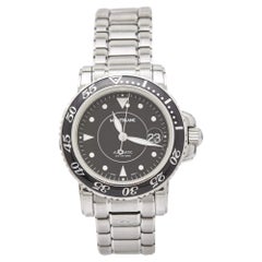 Montblanc Black Stainless Steel Meisterstuck 7145 Men's Wristwatch 41 mm