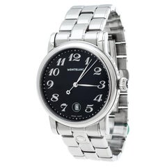 Montblanc Montre-bracelet pour homme en acier inoxydable noir Star 7072 40 mm
