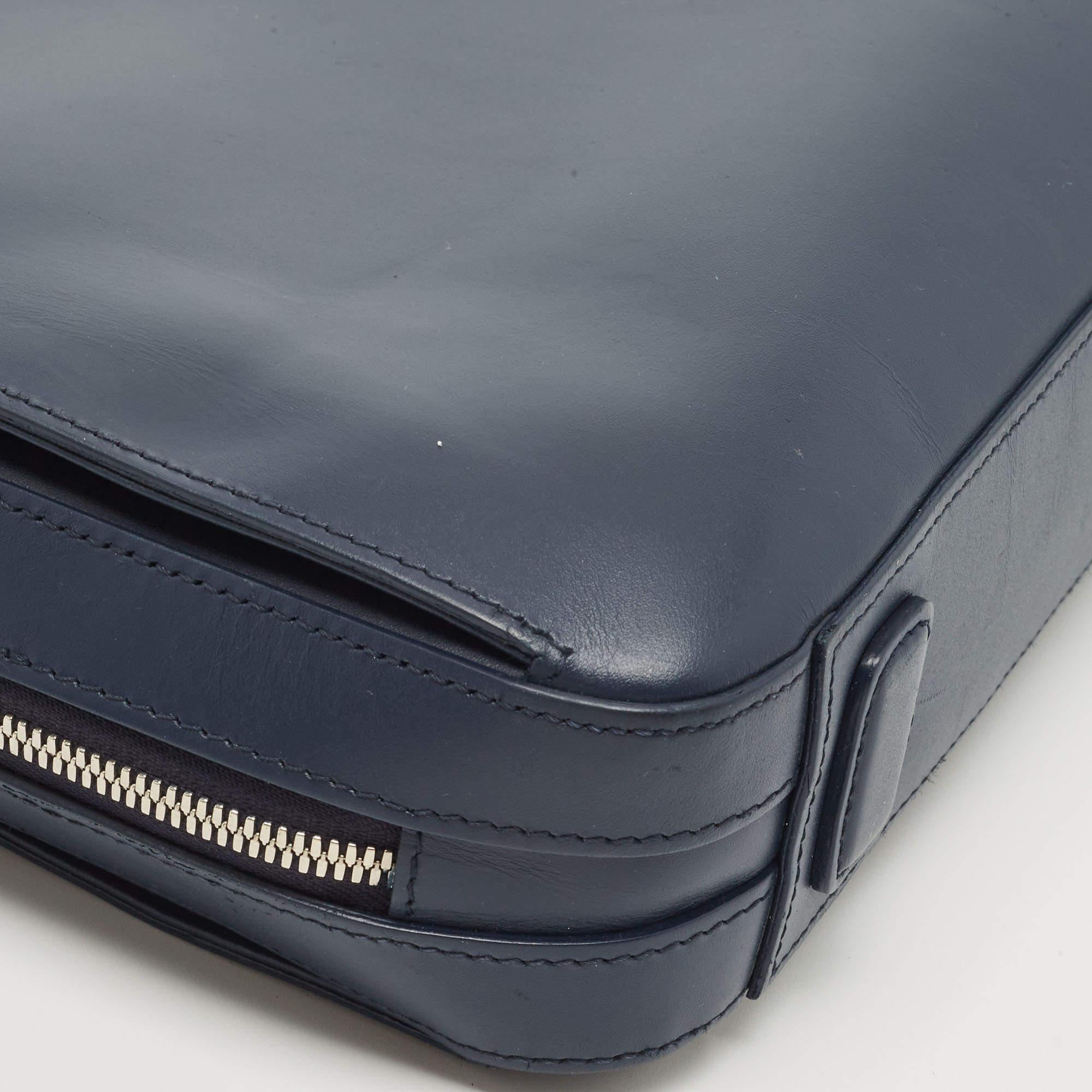 Montblanc Blue Leather Meisterstuck Sartorial Slim Document Case 7