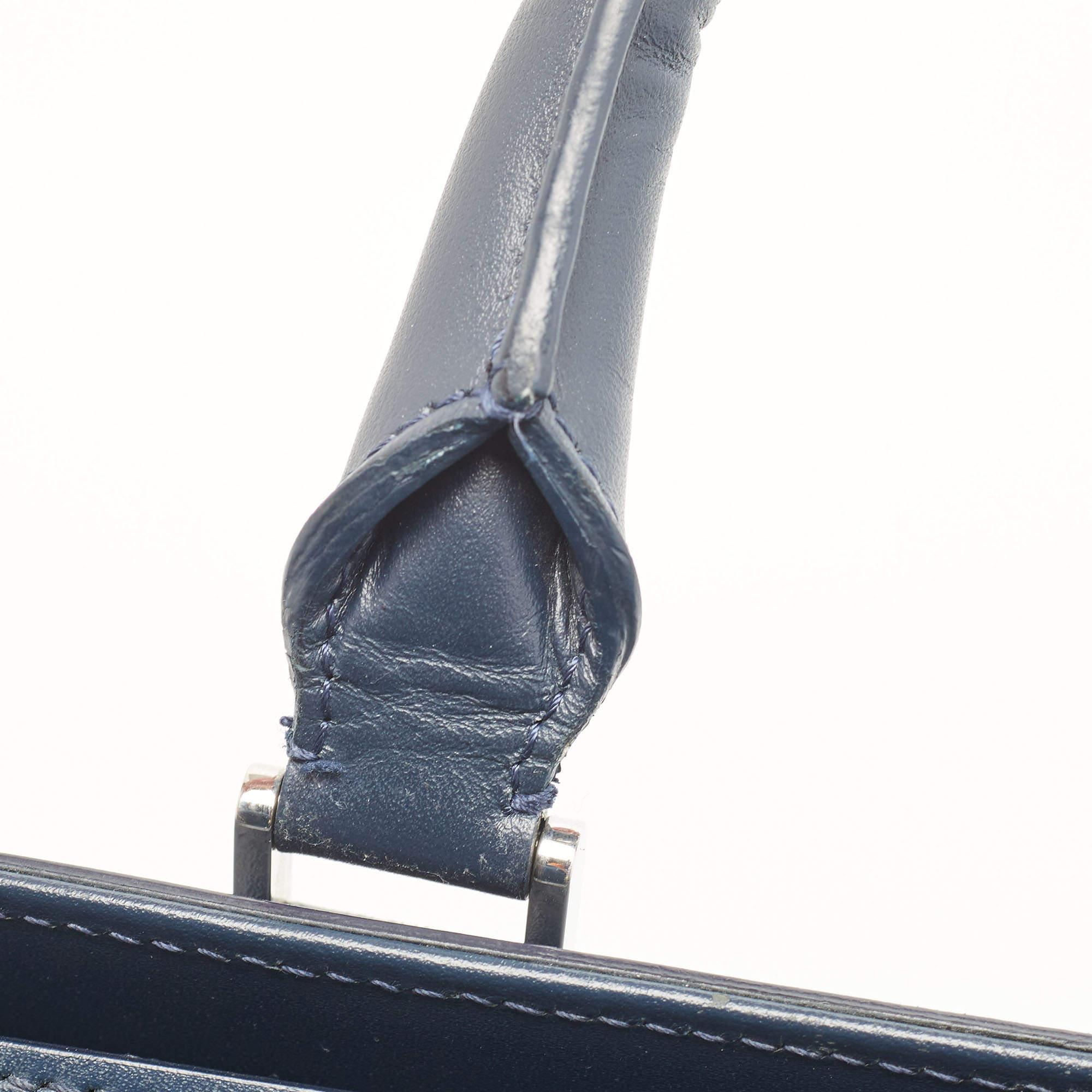 Montblanc Blue Leather Meisterstuck Sartorial Slim Document Case 2