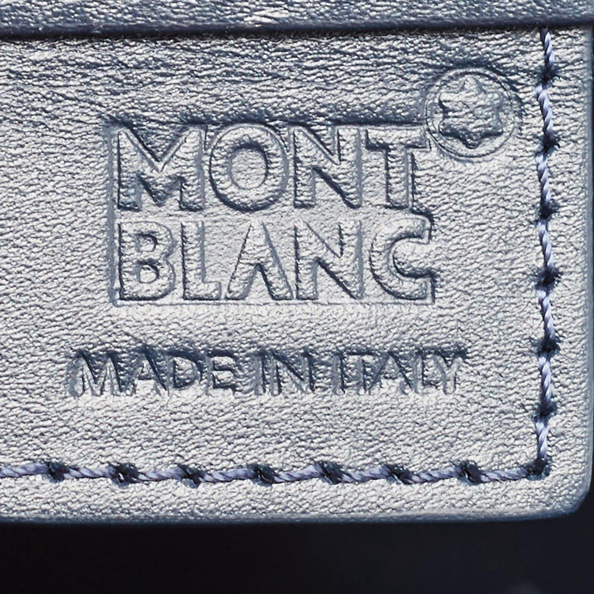 Montblanc Blue Leather Meisterstuck Sartorial Slim Document Case 4