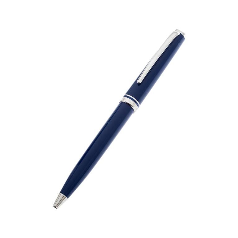 Montblanc Blue Resin Platinum Finish Ballpoint Pen