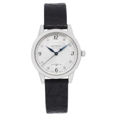Used Montblanc Boheme Steel Silver Diamond Dial Automatic Ladies Watch 111055